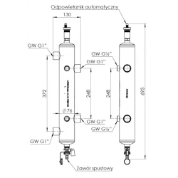 Sprzęgło hydrauliczne ocieplone BLH 801, 70 kW, 4x GW G1