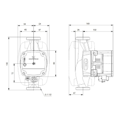 Pompa CO GRUNDFOS 25-40/180 ALPHA 1L cena za 1 sztukę