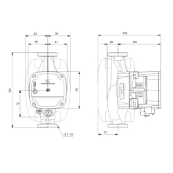 Pompa CO GRUNDFOS 25-60/180 ALPHA1 L cena za 1 sztukę