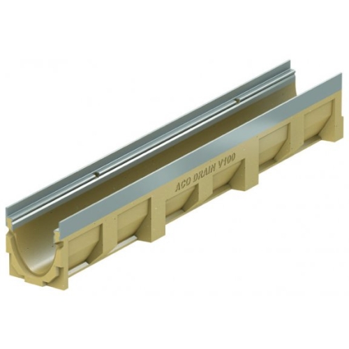 ACO Multiline V100S koryto kr.ocynk. Typ 0.0 dł.100cm H=15,0cm polimerbeton