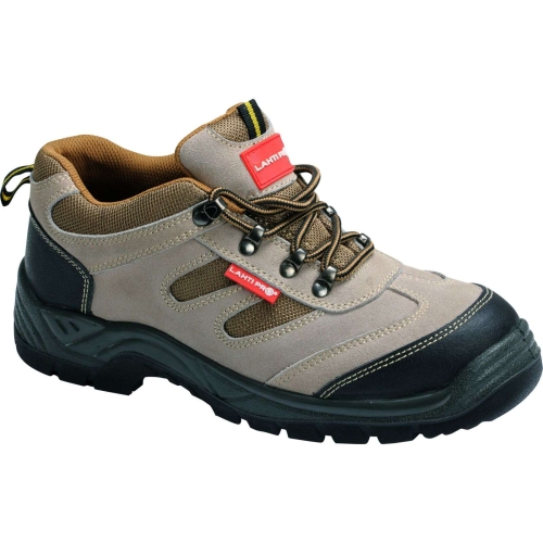 Półbuty zamszowe/Oxford,stalowy podnosek, beżowe-khaki 42 LAHTI PRO