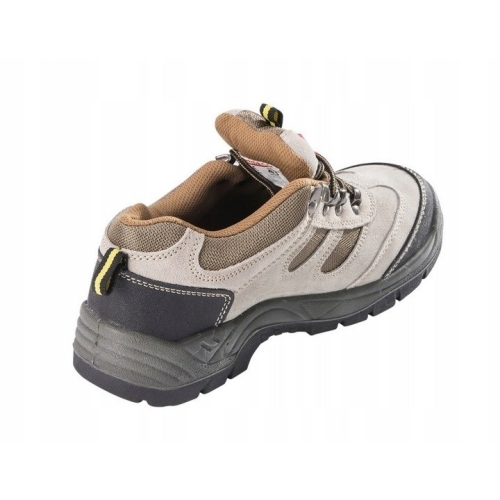 Półbuty zamszowe/Oxford,stalowy podnosek, beżowe-khaki 42 LAHTI PRO