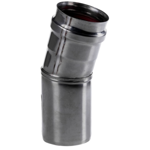 Kolano jednościenne 60 45st SREBRNE SPIROFLEX