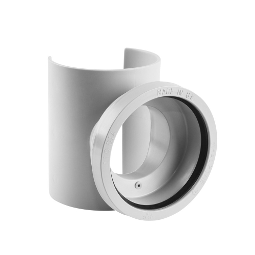 MCALPINE Uniwersalne siodło mechaniczne do pionów kanalizacyjnych 110/110mm