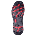 Półbuty zamszowe, szaro-czerwone, stalowy podnosek 45 LAHTI PRO