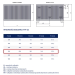 Stalowy Grzejnik Panelowy TYP-22 550x1000, Z. BOCZNE Z MOCOWANIEM DIAMOND