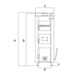 Kocioł zasypowy UNI DS 18 kW z automatyką SK-14z i wentylatorem DREW-MET