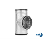 Trójnik ocynkowany redukcyjny z uszczelką 200/160/200 FORVENT