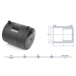 Zaślepka elektrooporowa PE100RC d 125 FOX