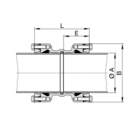 HAWLE Łącznik - System 2000 D160, PN16 nr.kat. 0430 5013038