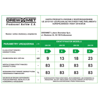 Kocioł zasypowy UNI DS 18 kW z automatyką SK-14z i wentylatorem DREW-MET