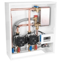 Zestaw separacyjny PrimoBox AHB 620 w szafce, 2 pompy Grundfos UPM3 Auto
