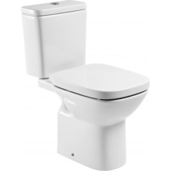 DEBBA SQUARE Miska WC do kompaktu 65,5 cm kołnierzowa, odpływ poziomy ROCA