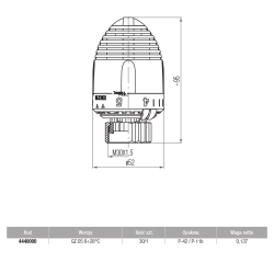 Głowica termostatyczna VECTOR GZ 05 VALVEX