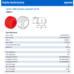 UPONOR Q&E Evolution pierścień red 20