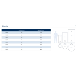 Wymiennik c.w.u. SW-300.1.PL, 300 litrów, stojący z wężownicą spiralną., wężownica 1.5m2 KOSPEL