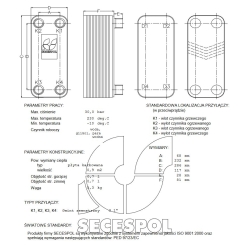 Wymiennik płytowy SECESPOL 33 kW LB31-30 1
