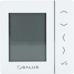 SALUS przewodowy, podtynkowy, cyfrowy regulator temperatury VS35W, dobowy, biały, 230 V
