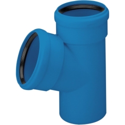Trójnik Ultra UdBEA 87° niskoszumowy 50/50 mm niebieski