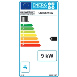 Kocioł zasypowy z automatyką i wentylatorem wyciągowym UNI DS 9 kW DREW-MET