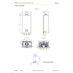 Podgrzewacz gazowy, przepływowy FONTE LX 11l/min 7,5-19kW BERETTA