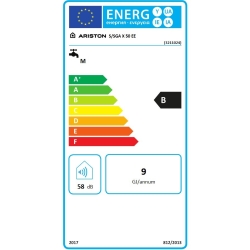 Podgrzewacz gazowy pojemnościowy wiszący S/SGA X 50 EE 50 l 4.3 kW ARISTON