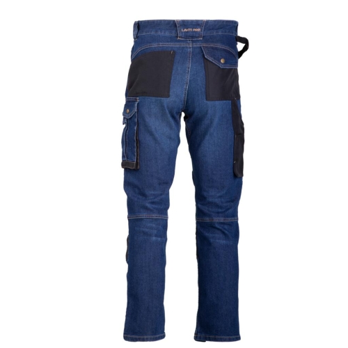 Spodnie Jeansowe, slim fit ze wzmocnieniami, kolor niebieski rozmiar M LAHTI PRO