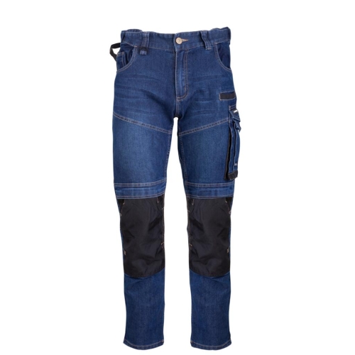 Spodnie Jeansowe, slim fit ze wzmocnieniami, kolor niebieski rozmiar M LAHTI PRO