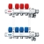 Rozdzielacz ze stali nierdzewnej INOX z zaworami regulacyjnymi do ogrzewania grzejnikowego 1" 9 obwodów DURO SYSTEM ARKA