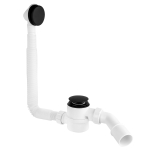 MCALPINE Syfon wanna/brodzik click-clack mosiądz CZARNY MAT