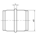 Złączka ocynkowana nyplowa z uszczelką FI100 LINDAB