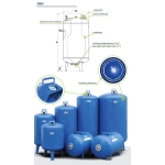 Zbiornik hydroforowy przeponowy 300l pionowy ZBOS HYDRO-VACUUM
