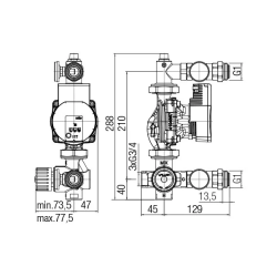 Grupa pompowo-mieszająca PROFF PLUS PN 6 6096910 VALVEX