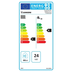 Junkers Cerastar Smart ZWR 24-KE- zakres mocy 10,6-24,0 kW- na gaz ziemny E (GZ 50) - opcjonalnie [Lw (GZ 41,5), Ls (GZ 35) oraz gaz płynny (P)]*