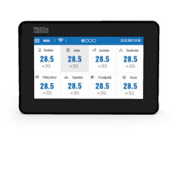 TECH Przewodowy panel kontrolny do listwy L-9Rczarny M-9r