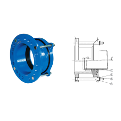 Złączke kołnierzowe UNIVERSAL-FL DN100 (117-147) L=150mm IGE