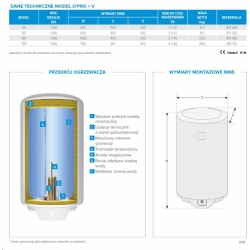 ATLANTIC OPRO+ V 120 model wiszący PIONOWO 861215