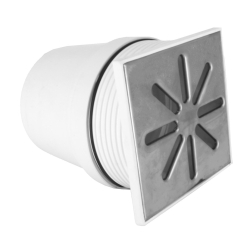 Kratka ściekowa CHROM DN110 15x15 boczna regulowana DES