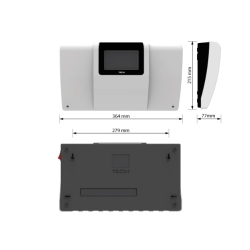 TECH Sterownik do instalacji z OPEN THERM(obsługa 3 siłowników zaworu + solar) i-3 PLUS