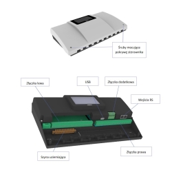 TECH Sterownik do instalacji z OPEN THERM(obsługa 3 siłowników zaworu + solar) i-3 PLUS