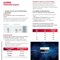 Podgrzewacz przepływowy AURES PRO 18 EU z zapłonem elektronicznym 18 kW 380 V ARISTON