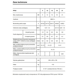 Elektryczny przepływowy podgrzewacz wody PPH3-18 hydraulic 18 kW KOSPEL