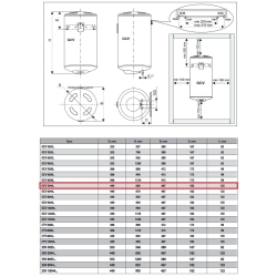 Elektryczny podgrzewacz wody STANDARD PLUS 50L