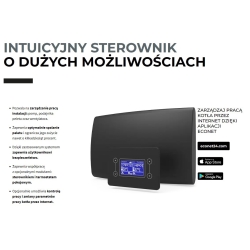 Kocioł, piec na pellet, pelet, peletowy QMPELL 12 kW sterownik Ecomax 910 PLUM PEREKO