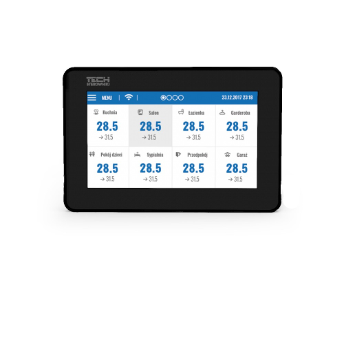 TECH Przewodowy panel kontrolny do listwy L-9Rczarny M-9r