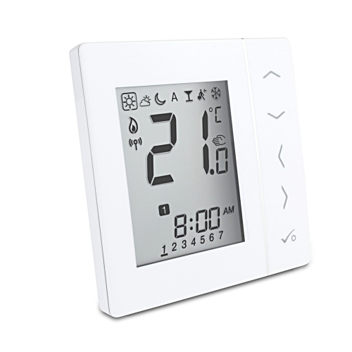 SALUS przewodowy, podtynkowy, cyfrowy regulator temperatury VS30W, tygodniowy, biały, 230 V
