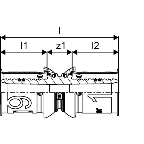 Uponor S-Press PLUS złączka PPSU 16-16
