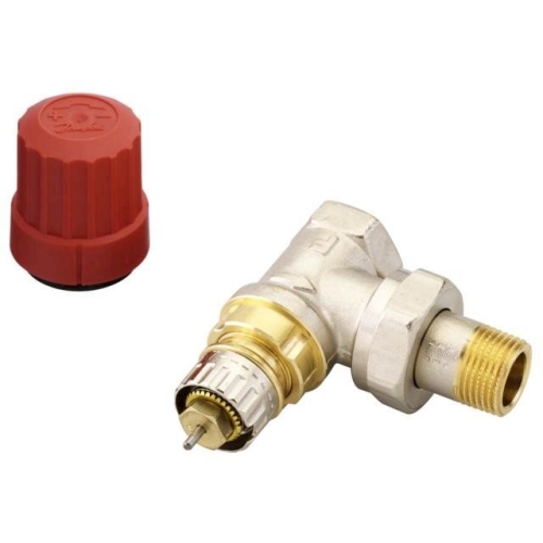 Zawór termostatyczny 3/8" ( DN10 ) RA-N 10 kątowy, z nastawą wstępną DANFOSS