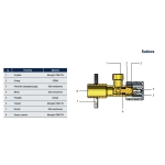 Zawór kątowy grzybkowy 1/2