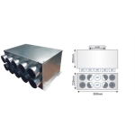 Rozdzielacz przelotowy dwurzędowy 10x75/200-OC bez uszczelek PRODMAX